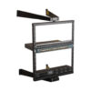 Tripp Lite series SmartRack 12U Flat-Pack Low-Profile Switch-Depth Wall-Mount Pivoting 2-Post Open Frame Rack