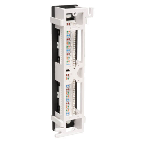 7143a01900fb911429e9f3e2ccb4fbc0 Tripp Lite series 12-Port Cat6/Cat5 Wall-Mount Vertical 110 Patch Panel, TAA