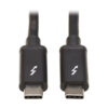 Tripp Lite series Thunderbolt 3 Passive Cable (M/M) - 20 Gbps, 5A 100W Power Delivery, 4K/60 Hz, 2M (6.56 ft.), Black