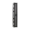 7191b6b2da9c306f3502da56ae30fa1c Tripp Lite series High-Capacity Vertical Cable Manager - Deep Double Finger Duct with Cover, Single Sided, 12 in. Wide, Black, 7 ft. (2.2 m)