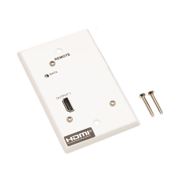 7191e6e63ebb955b331a697d0a7ee554 Tripp Lite series 1-Port HDMI over Cat6 Receiver, Wall Plate - 4K 60 Hz, HDR, 4:4:4, PoC, HDCP 2.2, 230 ft. (70.1 m), TAA