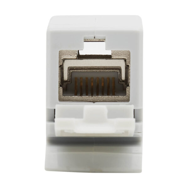 Tripp Lite series Cat6a Shielded In-Line DIN-Rail Mountable Snap-In Coupler (RJ45 F/F), TAA