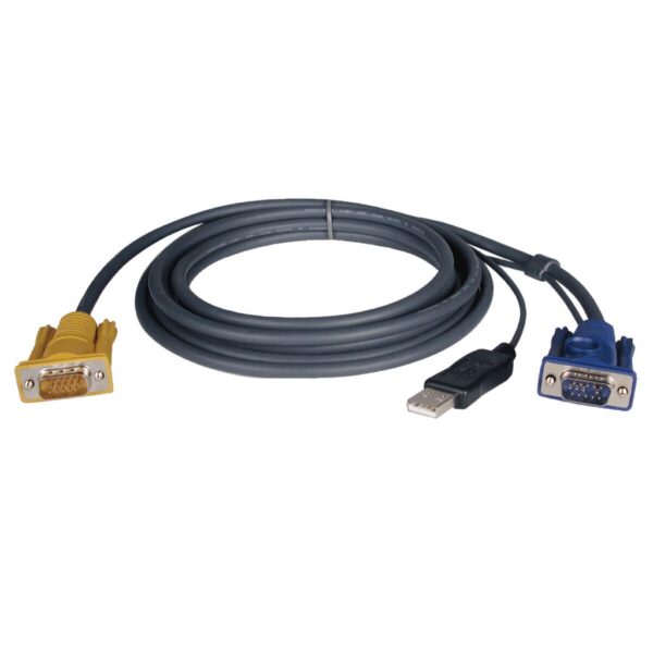 Tripp Lite series USB (2-in-1) Cable Kit for NetDirector KVM Switch B020-Series and KVM B022-Series, 19 ft. (5.79 m)