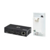 Tripp Lite series HDMI over Cat6 Extender Kit, Box Transmitter/Wall Plate Receiver, 4K 60 Hz, 4:4:4, IR, PoC, HDR, HDCP 2.2, 230 ft., TAA