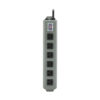 Tripp Lite series Industrial Power Strip, 6 Right-Angle Outlets, 15 ft. (4.6 m) Cord, Mounting Tabs