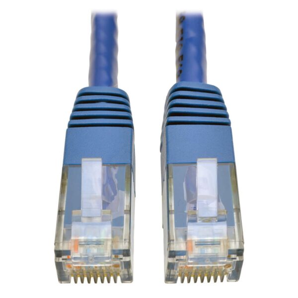720ec1411ed0c714a49e803211e860db-12 Tripp Lite series Cat6 Gigabit Molded (UTP) Ethernet Cable (RJ45 M/M), PoE, Blue, 3 ft. (0.91 m)