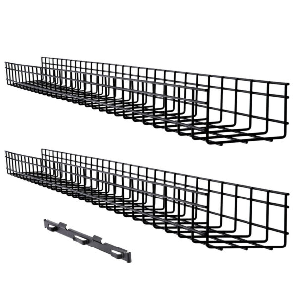 Tripp Lite series Wire Mesh Cable Tray - 150 x 100 x 1500 mm (6 in. x 4 in. x 5 ft.), 2-Pack