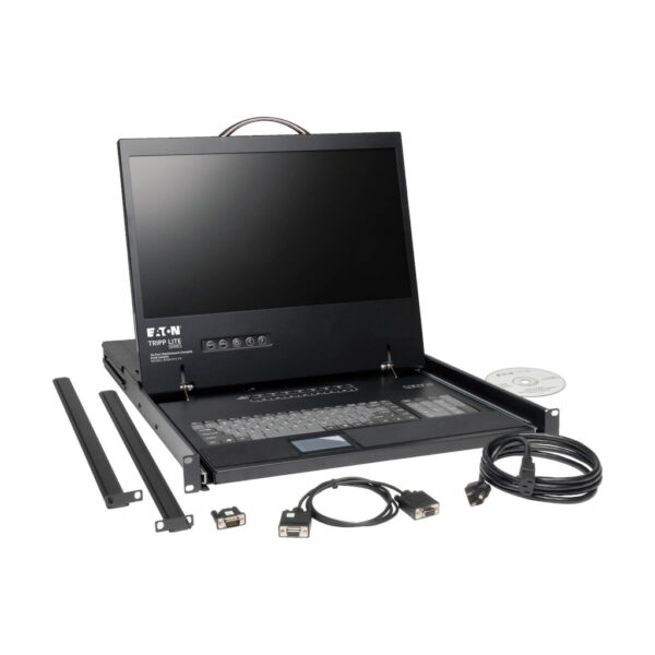 Tripp Lite series NetController 8-Port 1U Rack-Mount Console KVM Switch with 19-in. LCD, TAA
