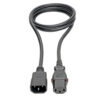 Tripp Lite series Power Extension Cord, Locking C13 to C14 PDU Style - 10A, 250V, 18 AWG, 4 ft. (1.22 m)