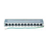 Tripp Lite series Cat6a STP Patch Panel, 8 Ports, DIN Rail or Wall Mount, TAA