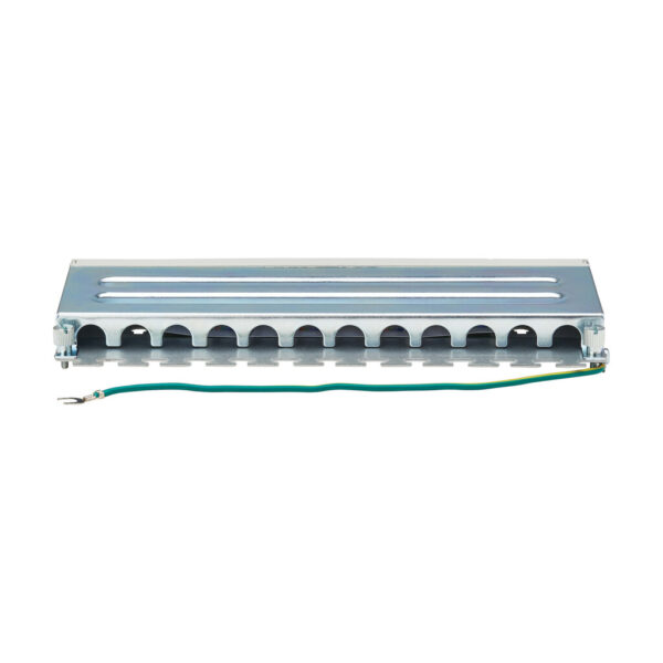 Tripp Lite series Cat6a STP Patch Panel, 8 Ports, DIN Rail or Wall Mount, TAA
