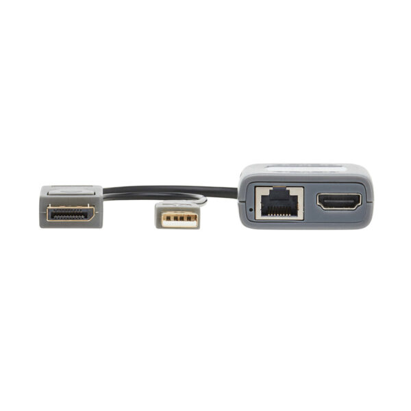 Tripp Lite series 1-Port DisplayPort over Cat6 Extender Kit, Pigtail Transmitter/Receiver, 4K 60 Hz, HDR, 4:4:4, 230 ft. (70.1 m), TAA