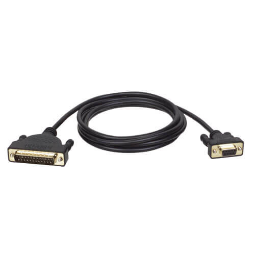 Tripp Lite series AT Serial Modem Gold Cable (DB25 to DB9 M/F), 6 ft. (1.83 m)