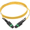 Tripp Lite series MTP/MPO (APC) Singlemode Patch Cable (F/F), 12 Fiber, 40/100 GbE, QSFP+ 40GBASE-PLR4, Plenum, Push/Pull Tab, Yellow, 2 m (6.6 ft.)