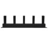 Tripp Lite series Horizontal Cable Manager - Metal Rings, Black, 1U