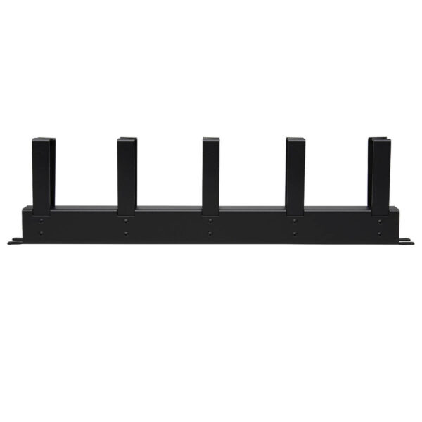 Tripp Lite series Horizontal Cable Manager - Metal Rings, Black, 1U