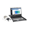 Tripp Lite series 1U Rack-Mount Console with 19 in. LCD, 1920 x 1080 (1080p), DVI or VGA Video, TAA