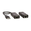 Tripp Lite series 1-Port USB over Cat5/Cat6 Extender Kit with Power over Cable - USB 2.0, Up to 164.04 ft. (50M), Black, TAA