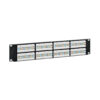 Tripp Lite series 48-Port Cat6 Patch Panel - 4PPoE Compliant, 110/Krone, 568A/B, RJ45 Ethernet, 2U Rack-Mount, Black, TAA