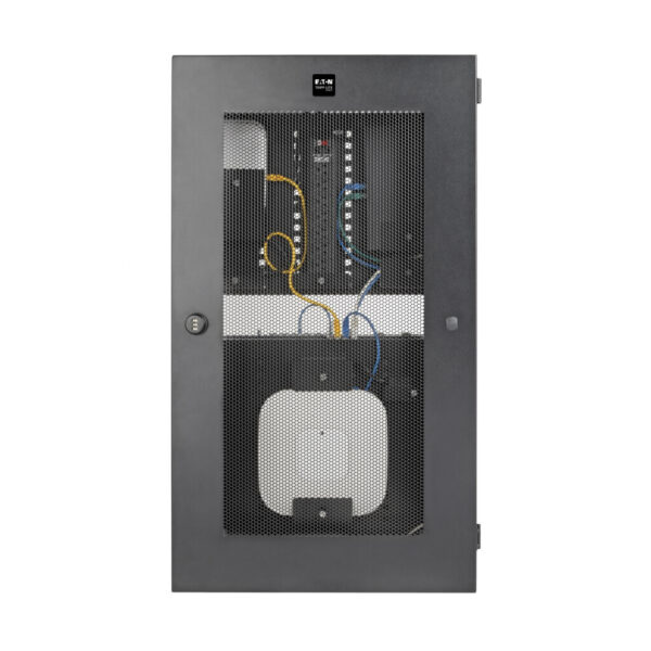 740d82bc715398577050e8713f3d96b3 Tripp Lite series SmartRack 3U Low-Profile Vertical-Mount Switch-Depth Wall-Mount Structured Wiring Enclosure, Adjustable Equipment Brackets