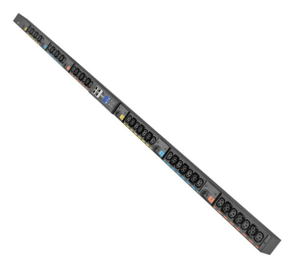 Eaton Universal-Input Managed PDU G4, 208V and 415/240V, 42 Outlets, Input Cable Sold Separately, End-Entry Input, 72-Inch 0U Vertical