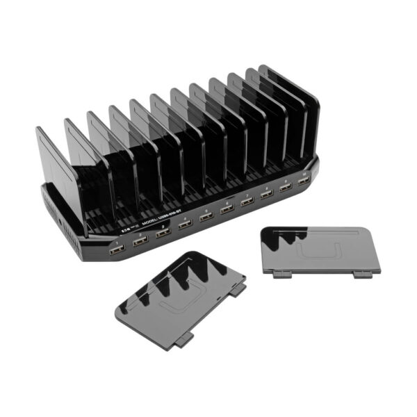 7428a8d836e36537fe34ccf84096db6b Tripp Lite series 10-Port USB Charging Station with Adjustable Storage, 12V 8A (96W) USB Charger Output