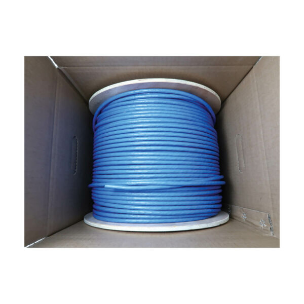 Tripp Lite series Cat8 25G/40G Solid Core S/FTP Bulk Ethernet Cable, CMR Rated, Blue, 1000 ft. (305 m)