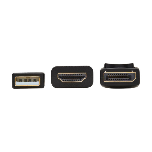 74538f2c646530a7569912c19f5b8efb Tripp Lite series HDMI to DisplayPort Active Adapter Cable (M/M) - 4K, USB Power, Black, 2 m (6.6 ft.)