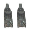 7460b3fde7eb3bb35e8f7b3c30400048-3 Tripp Lite series Cat6a 10G Snagless Molded UTP Ethernet Cable (RJ45 M/M), PoE, Gray, 6 ft. (1.8 m)