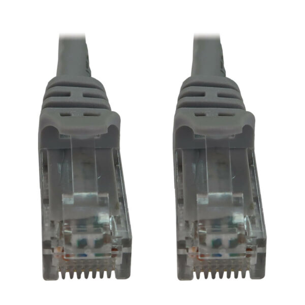 7460b3fde7eb3bb35e8f7b3c30400048-4 Tripp Lite series Cat6a 10G Snagless Molded UTP Ethernet Cable (RJ45 M/M), PoE, Gray, 1 ft. (0.3 m)