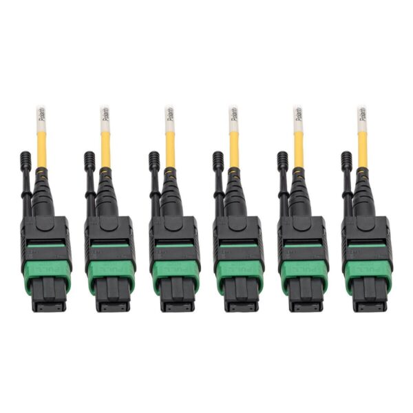 Tripp Lite series MTP/MPO (APC) Singlemode Slim Trunk Cable, 24-Strand, 40/100 GbE, 40/100GBASE-PLR4, Plenum, 6mm Dual Jacket, 11 m (36 ft.)