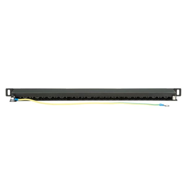 7488781be806f80b0bfdff8ae50252f9 Tripp Lite series Cat6a 24-Port High-Density Shielded Patch Panel - Dual IDC, 568A/B, RJ45 Ethernet, 0.5U Rack-Mount