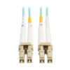 74a75aaa791f80d511f8b80b7f640074 Tripp Lite series 10Gb/40Gb/100Gb Duplex Multimode 50/125 OM4 LSZH Fiber Patch Cable (LC/LC), Aqua, 2M (6.6 ft.), TAA