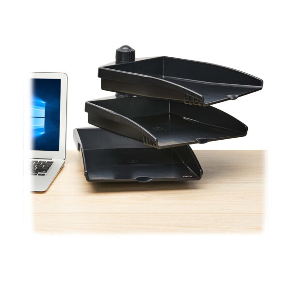 Tripp Lite series 3-Tray Document Holder with Desktop Clamp, TAA