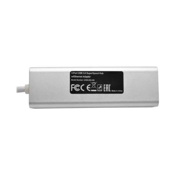 Tripp Lite series USB to Gigabit Ethernet NIC Network Adapter with 3 Port USB 3.x (5Gbps) Hub