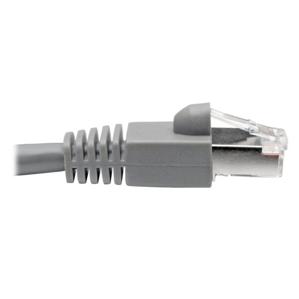 Tripp Lite series Cat6a 10G Snagless Shielded STP Ethernet Cable (RJ45 M/M), PoE, Gray, 5 ft. (1.52 m) - N262-005-GY