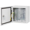 7506ba1e09cb166e30253d866175dd04 Tripp Lite series SmartRack Outdoor Industrial Enclosure with Lock - NEMA 4, Surface Mount, Metal Construction, 10 x 10 x 10 in., Gray