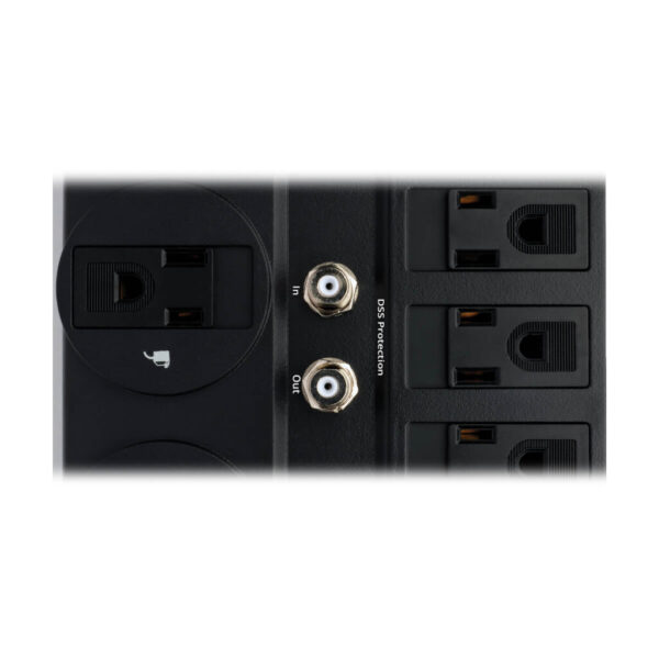 Tripp Lite series Protect It! 12-Outlet Surge Protector, 8 ft. (2.43 m) Cord, 2880 Joules, Tel/Modem/Coaxial Protection