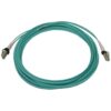 7523bbf01aa6dd3cb6ed8ef9f95f9962 Tripp Lite series 400G Multimode 50/125 OM3 Switchable Fiber Optic Cable (Duplex LC-PC M/M), LSZH, Aqua, 7 m (23 ft.)