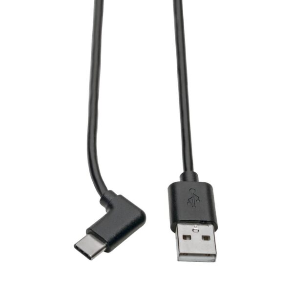 756629bd72b434e9573a5c72ffe3aec1 Tripp Lite series USB-A to USB-C Cable, Right-Angle USB-C, USB 2.0, (M/M), 6 ft. (1.83 m)