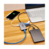 Tripp Lite series 3-Port USB-C Hub - USB 3.x (5Gbps) Hub Ports, Gigabit Ethernet, Thunderbolt 3, 100W PD Charging, Aluminum Housing