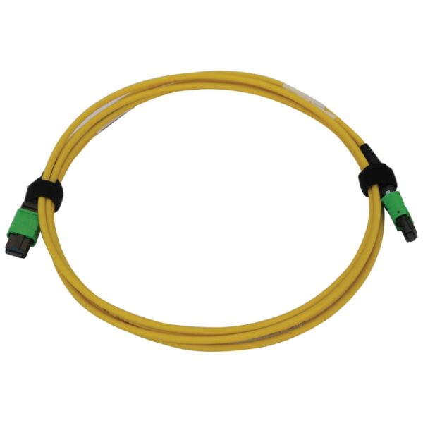 Tripp Lite series 40/100G Singlemode 9/125 OS2 Fiber Optic Cable (12F MTP/MPO-APC F/F), LSZH, Yellow, 2 m (6.6 ft.)