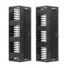 75817b5cb59b972198157ee712e8fc79 Tripp Lite series High-Capacity Vertical Cable Manager - Deep Double Finger Duct with Cover, Single Sided, 12 in. Wide, Black, 7 ft. (2.2 m)