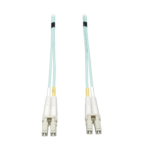 Tripp Lite series 10Gb Duplex Multimode 50/125 OM3 LSZH Fiber Patch Cable (LC/LC) - Aqua, 4M (13 ft.)