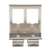 75d0ea30fcccc89a3aea1bff6792cb29 Tripp Lite series 2-Port Metal DIN-Rail Mounting Module for Snap-In Keystone Jacks and Couplers, Silver, TAA