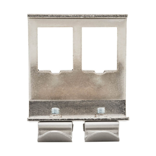75d0ea30fcccc89a3aea1bff6792cb29 Tripp Lite series 2-Port Metal DIN-Rail Mounting Module for Snap-In Keystone Jacks and Couplers, Silver, TAA