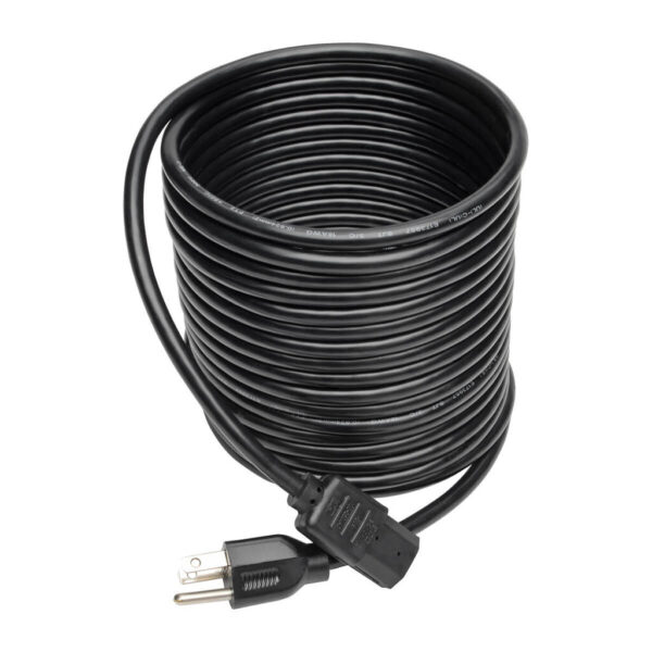 7658f0629bf50021e0186918714ff9f4 Tripp Lite series Desktop Computer AC Power Cable, NEMA 5-15P to C13 - 10A, 125V, 18 AWG, 25 ft. (7.62 m), Black - P006-025