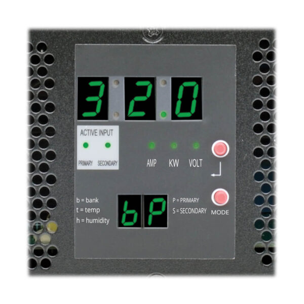 Tripp Lite series 7.7kW Single-Phase Switched Automatic Transfer Switch PDU, Two 200-240V IEC309 32A Blue Inputs, 16-C13 2-C19 Outlets, 2U, TAA