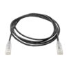 76920a62f14ae7e71f56829d6e5837e0-1 Tripp Lite series Cat6 Gigabit Snagless Slim UTP Ethernet Cable (RJ45 M/M), PoE, Black, 5 ft. (1.52 m)