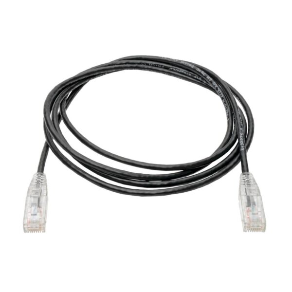 76920a62f14ae7e71f56829d6e5837e0-2 Tripp Lite series Cat6 Gigabit Snagless Slim UTP Ethernet Cable (RJ45 M/M), PoE, Black, 6 ft. (1.83 m)
